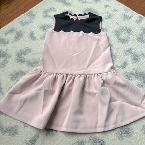 Victoria Beckham Target Dress scallop blush/black dress (Girls) 4T